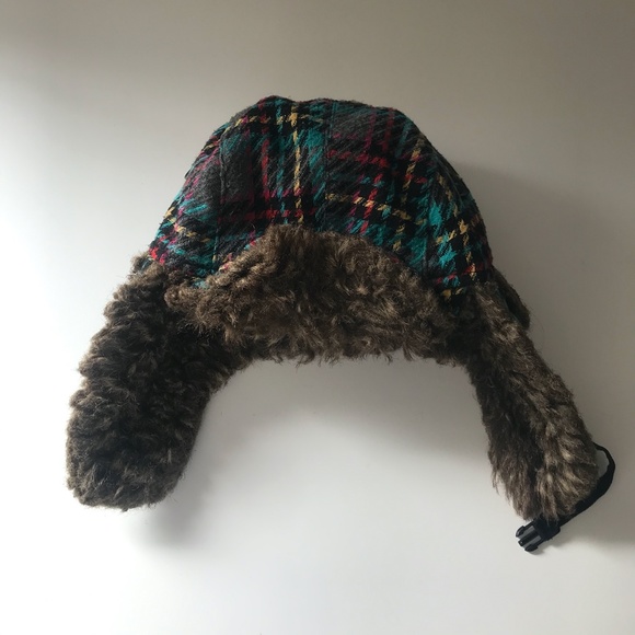 3/$25 Multicolor Checkered Aviator Winter Hat - Picture 3 of 5